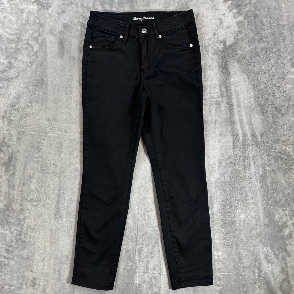 Tommy Bahama Boracay Beach High Rise Ankle Jeans Women's Size 2 x 28 Black
